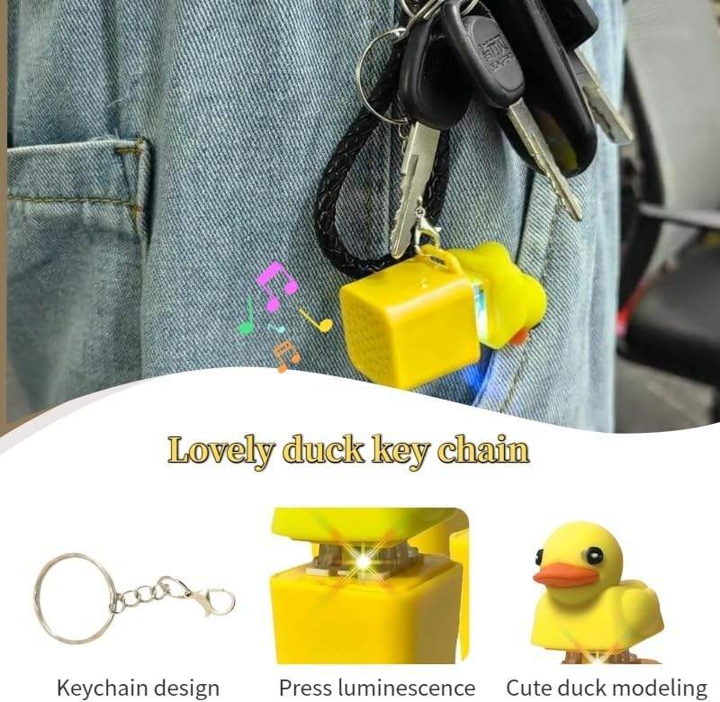🦆Duck Light & Sound Keychain🌈