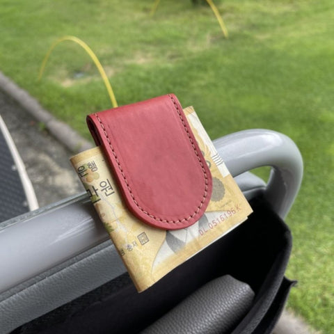 &nbsp;Leather Magnetic Money Clip