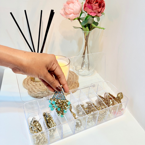 Transparent Jewelry Organizer Box