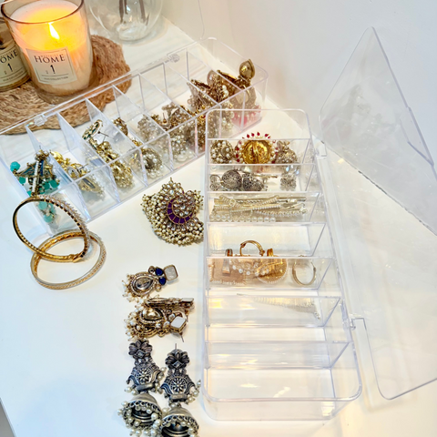 Transparent Jewelry Organizer Box