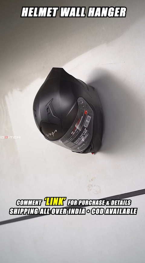 Sticky Wall Mount Hook for Helmets, Caps & Hats