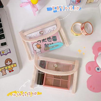Transparent Cosmetic Bags ( PACK OF 6 )