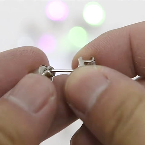 LED Ear Studs Ring Shinning Light