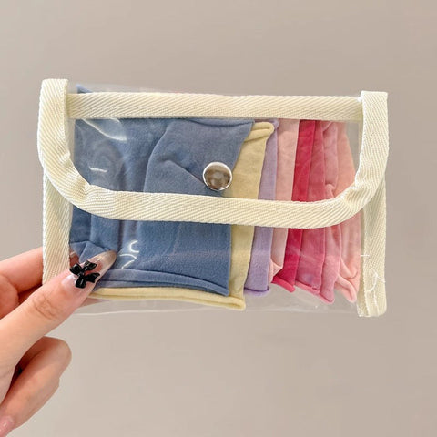 Transparent Cosmetic Bags ( PACK OF 6 )