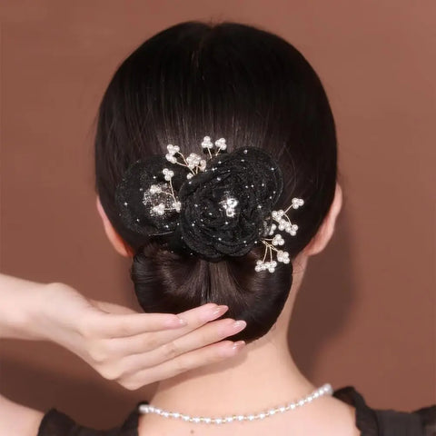 Flower Hair Bun Roller