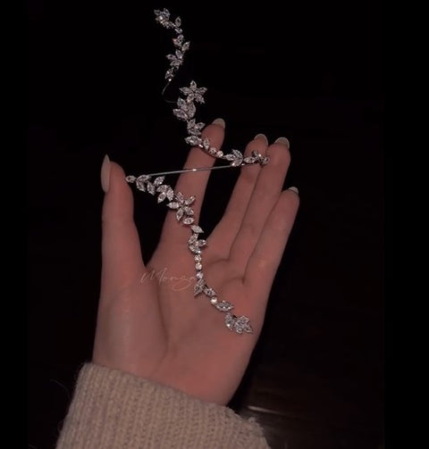 Adjustable Crystal Pearl Hand Palm Bracelet