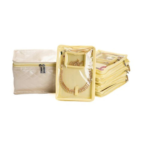 Portable Jewellery Storage Set (box with 5 transparent bags)