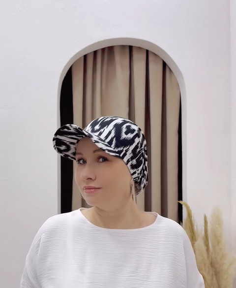 Fashion Tie wear Curved Hijab Hat