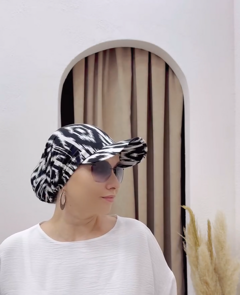 Fashion Tie wear Curved Hijab Hat