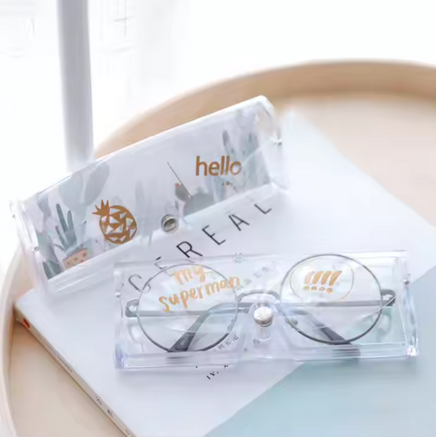 Transparent Soft Eye Glasses Protector Case