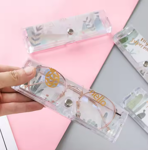 Transparent Soft Eye Glasses Protector Case