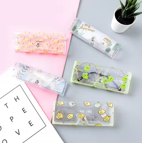 Transparent Soft Eye Glasses Protector Case