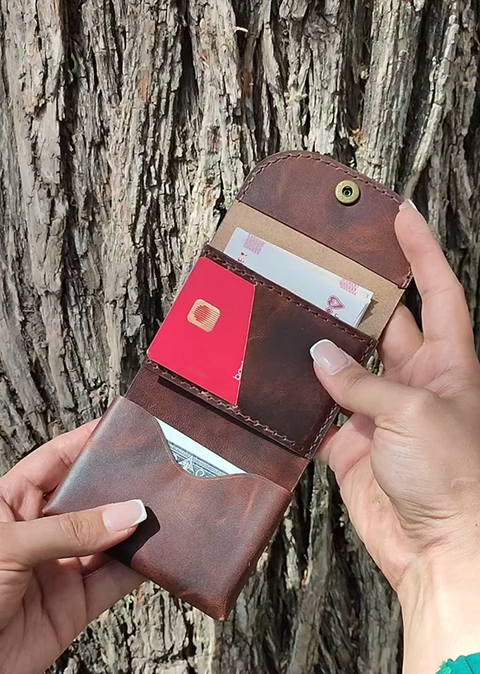 Handmade Compact Leather Wallet