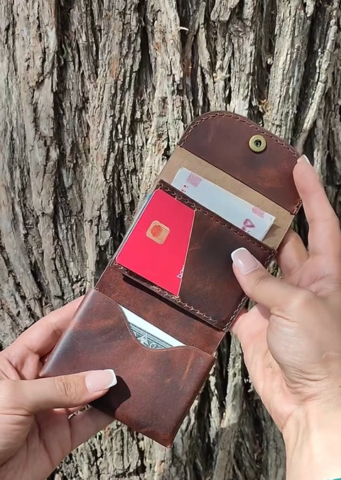 Handmade Compact Leather Wallet