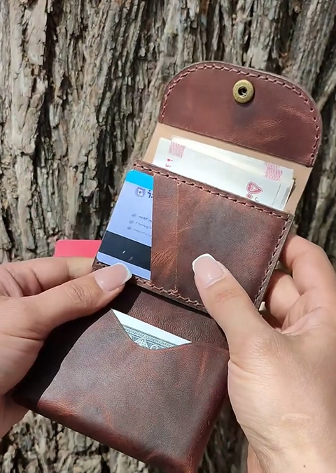 Handmade Compact Leather Wallet