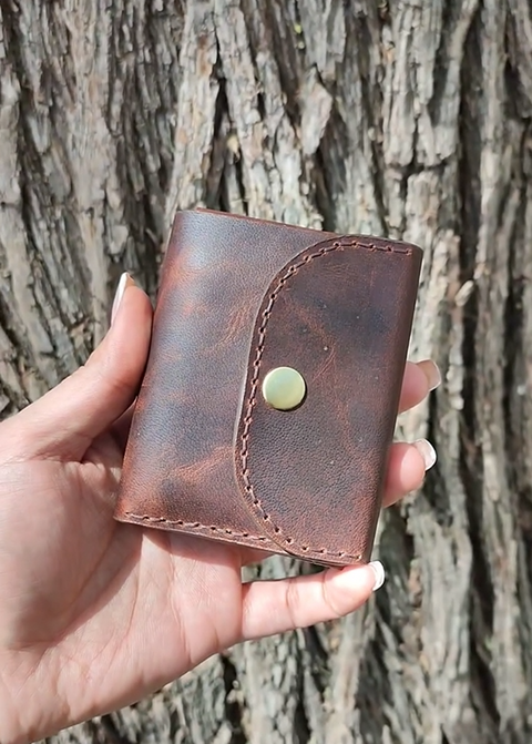 Handmade Compact Leather Wallet