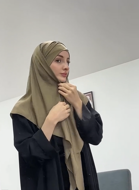 Long Turban And Hijab Scarf