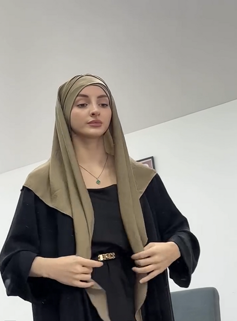 Long Turban And Hijab Scarf