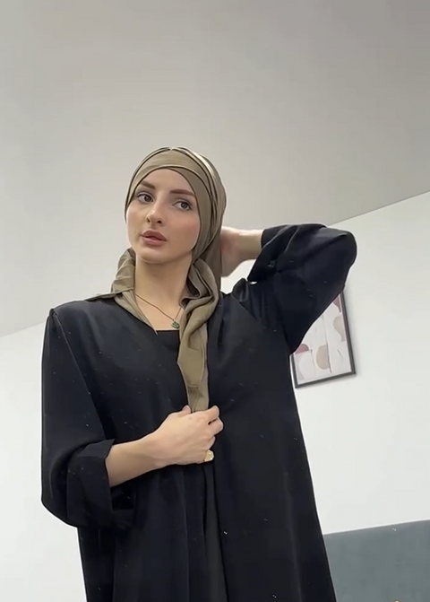Long Turban And Hijab Scarf