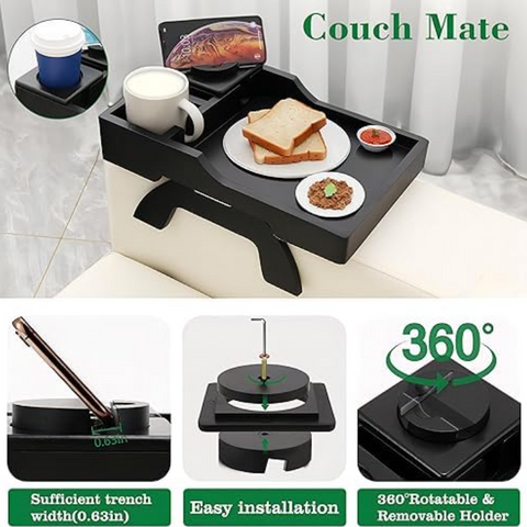 Folding Sofa Arm Tray Table