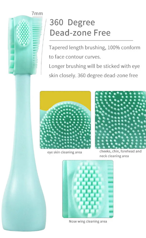 Double Sided Pore Cleaning Brush