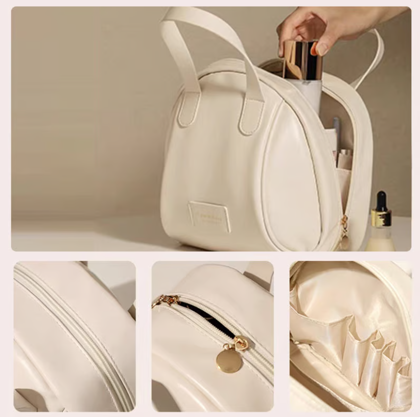 Multi-layered Shell-shaped Cosmetic Bag