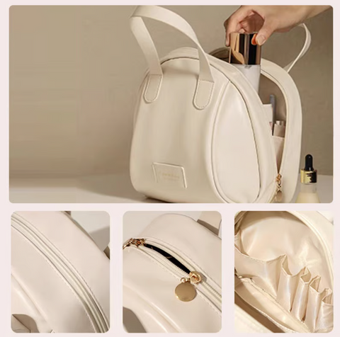 Multi-layered Shell-shaped Cosmetic Bag