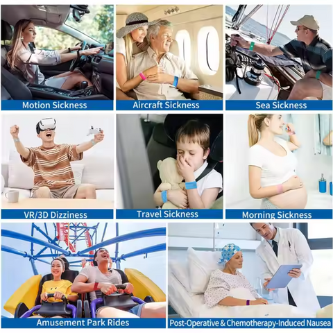 Motion Sickness Band Sickness Wristband ( 1 Pair )