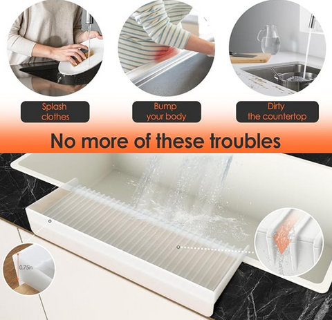 Silicone Sink Edge Protector ＆ Splash Guard