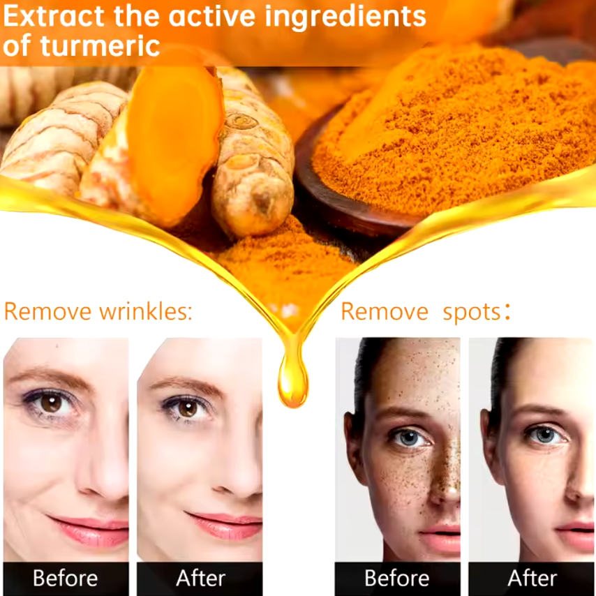 Organic turmeric anti aging serum oil