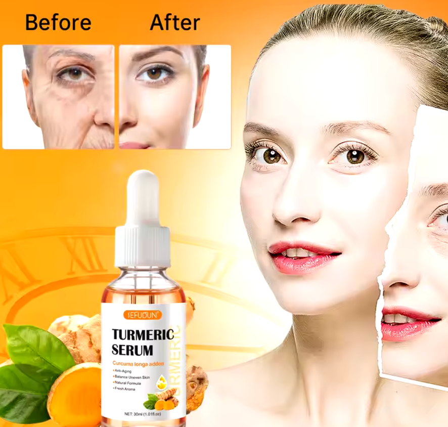 Organic turmeric anti aging serum oil