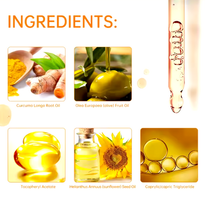Organic turmeric anti aging serum oil
