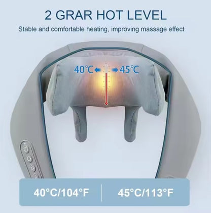 Electric Neck Shoulder Back Massager With Heat