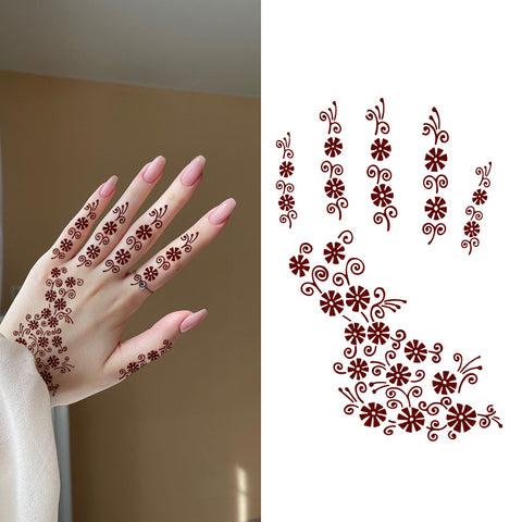 Brown Henna Temporary Tattoo