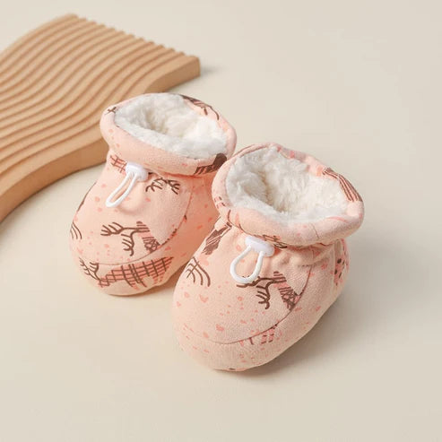 Adjustable Cozy Fleece-Lined Baby Booties