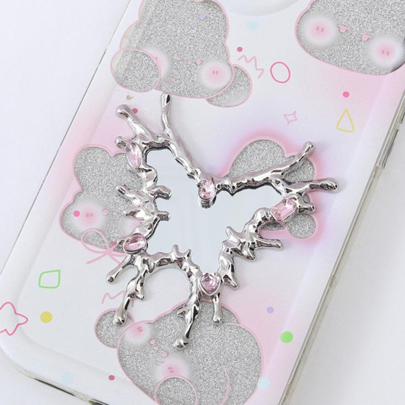 Luxury Crystal Drip Frame Mini Mirrors