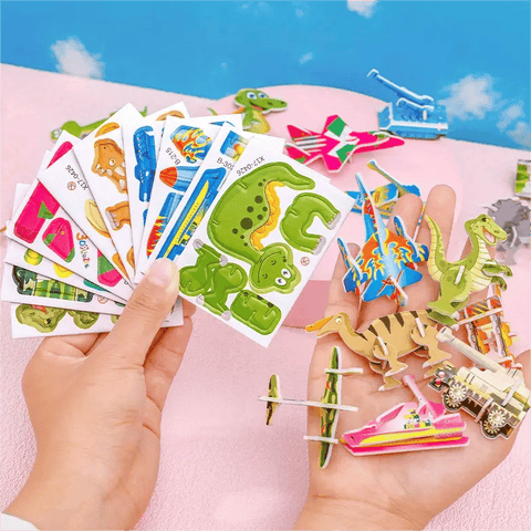 Re Useable Educational 3D Cartoon Puzzle