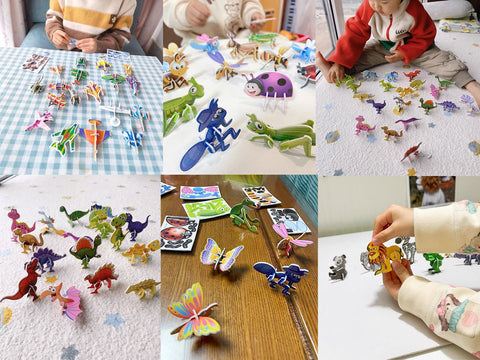 Re Useable Educational 3D Cartoon Puzzle