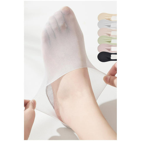 Nylon Sport Mature Lace Over Yoga Socks (2 PAIRS)