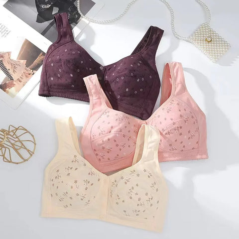 Front Closure Breathable Soft Brassiere  Bra