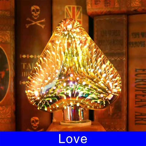 Fashionable LED Firework Light  5W 3D Heart  Lamp