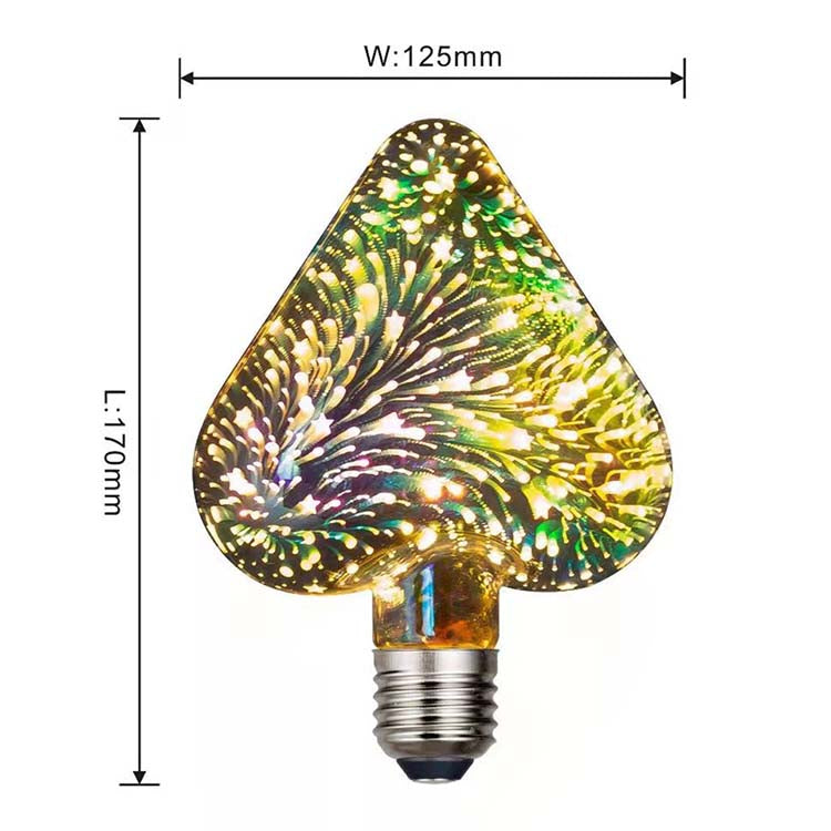 Fashionable LED Firework Light  5W 3D Heart  Lamp