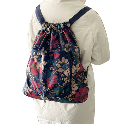 Foldable Drawstring Backpack
