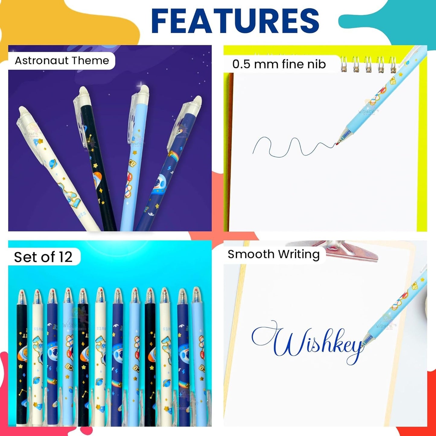 Astronaut Theme Erasable Gel Pen