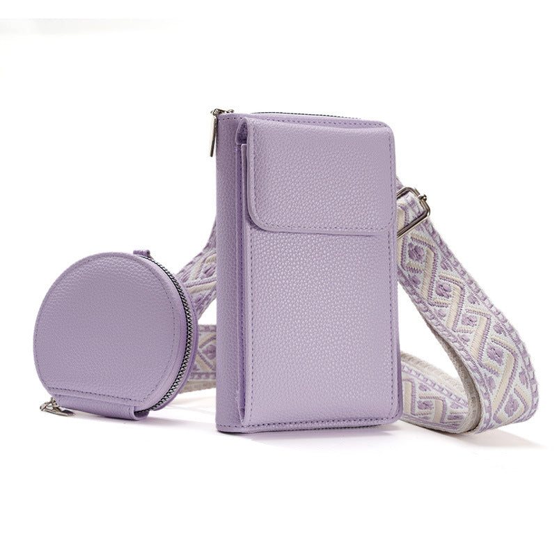 Women's Hand- Bag With Wide Straps With Coin Bag