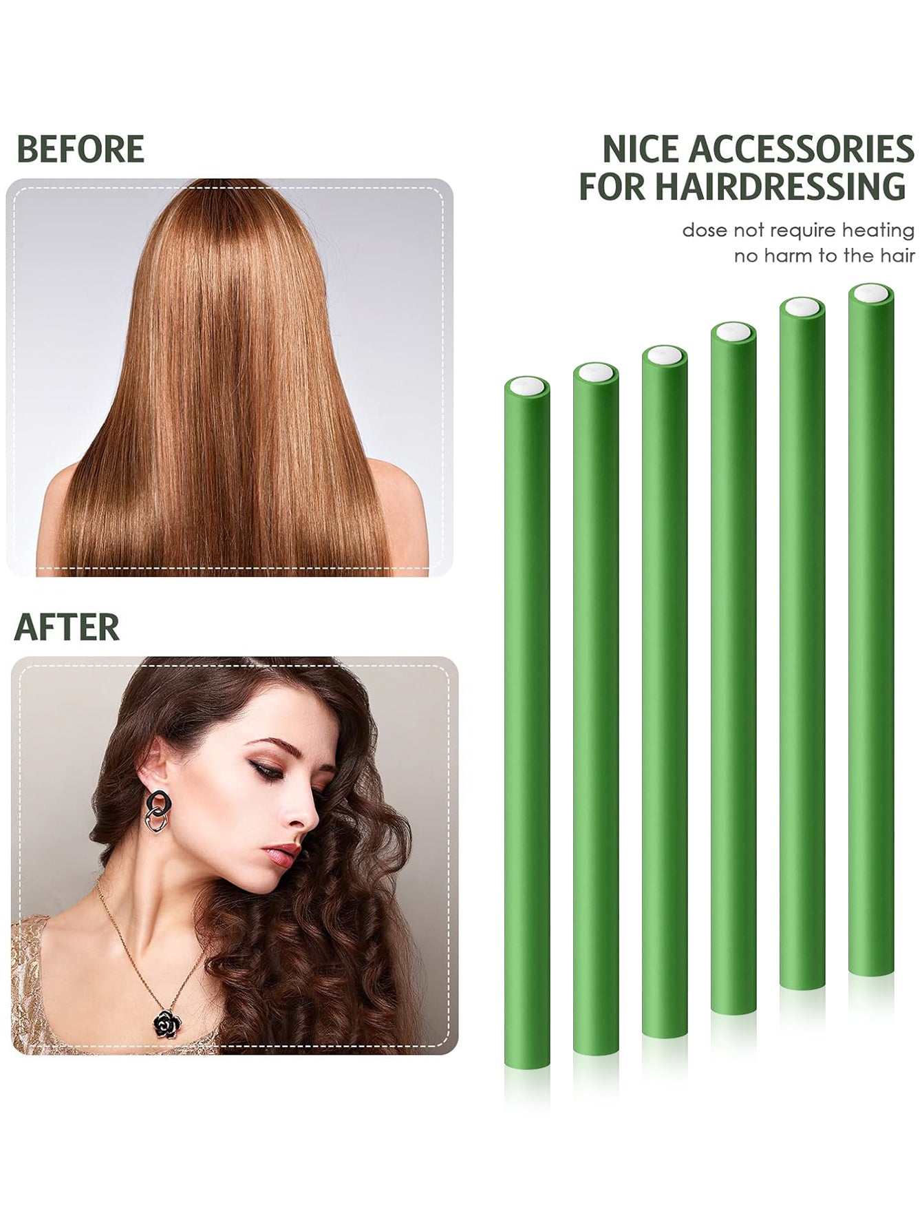 Heatless Foam Hair Curler ( Pack of 10 )