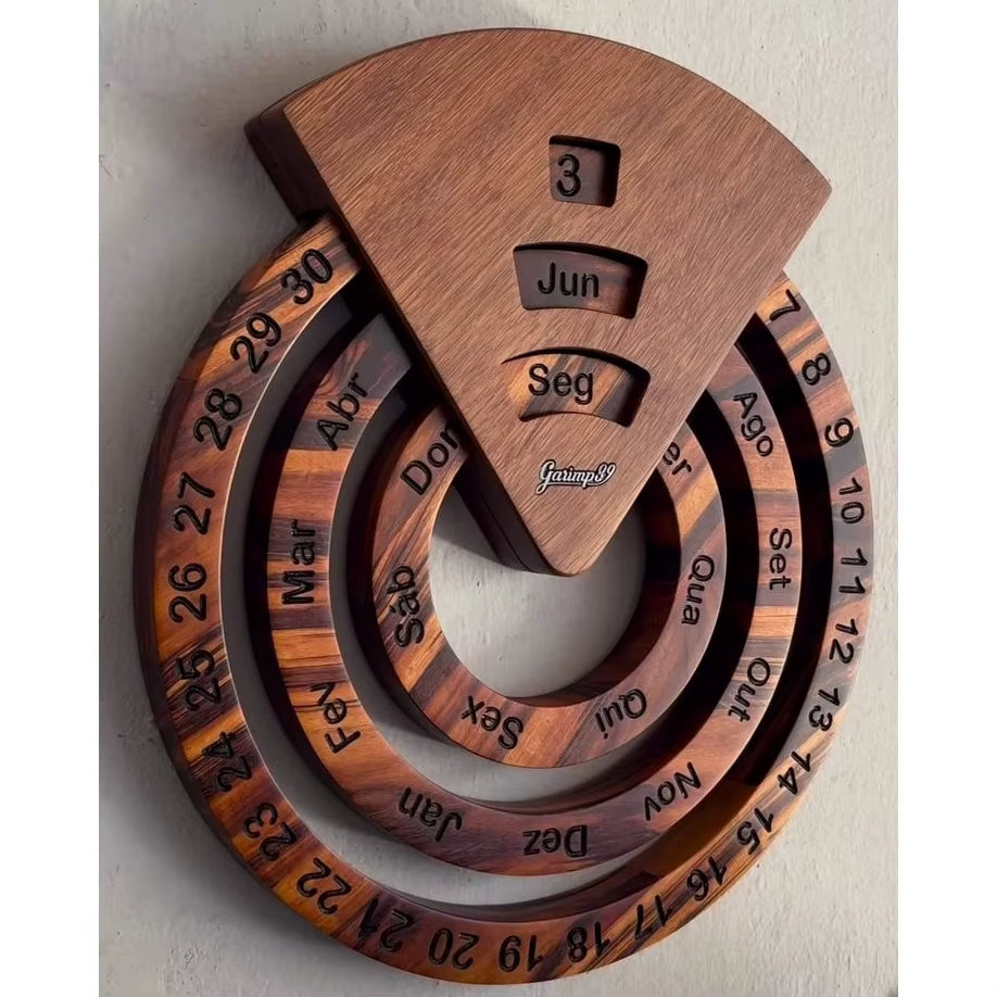 Wooden Wall Calendar