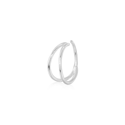 Stainless Steel Double Nose Ring Spiral Nose Jewelry ( Pack of 1 Pair )