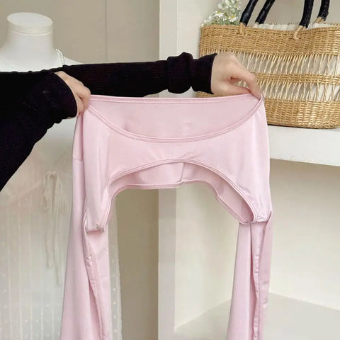 Cropped Top Inner Long Sleeves