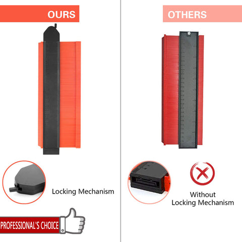 Lockable Edge Shaping Measure Ruler